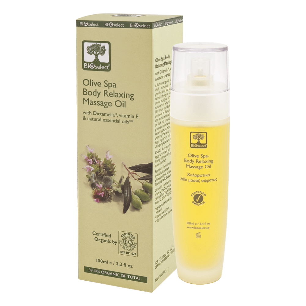 Organic Olive Spa Body Relaxing Massage Oil 100ml Olive Fountain